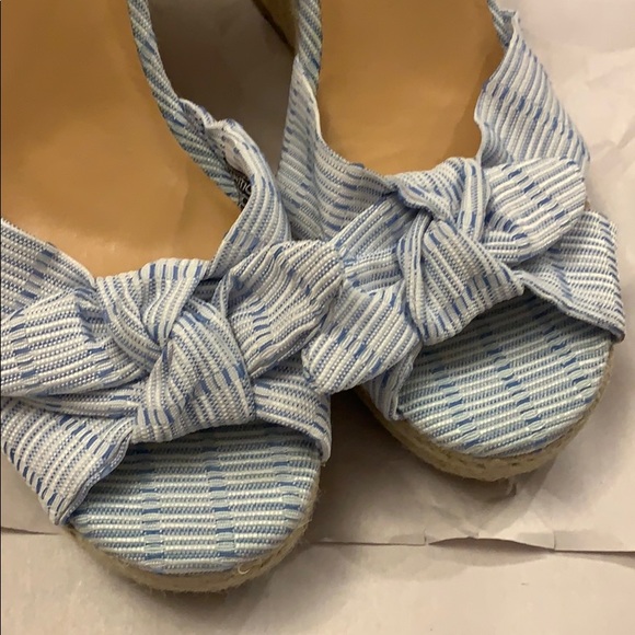 Nautica Sandal Wedges blue and white size 10 - Picture 2 of 5